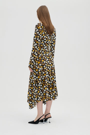 Stine Goya Long Sleeve Gathered Dress Dress Petal Polka