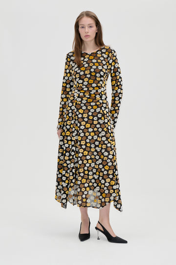 Stine Goya Long Sleeve Gathered Dress Dress Petal Polka
