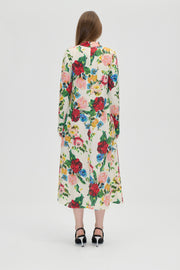 Stine Goya Long Sleeve Midi Dress Dress Ephemeral Bloom