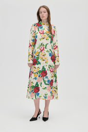 Stine Goya Long Sleeve Midi Dress Dress Ephemeral Bloom