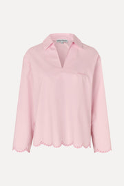 Stine Goya Long Sleeve Tunic Top Top Muted Blush