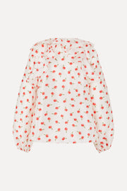 Stine Goya Multi Ruffle Raglan Top Top Ditzy Petunia