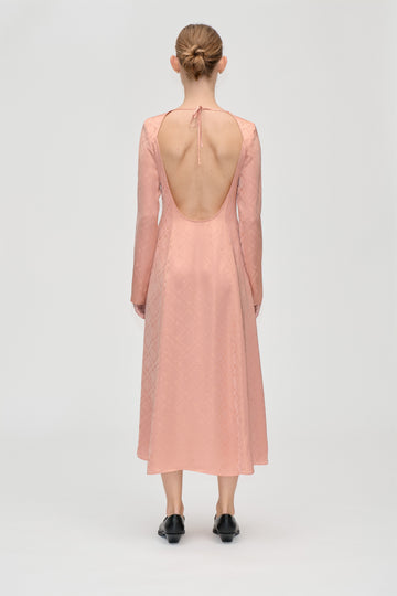 Stine Goya Open Back Midi Dress Dress Sakura Check