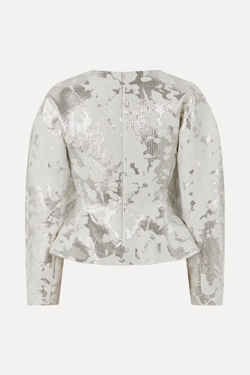 Stine Goya Peplum Top Top Lurex Garden