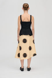 Stine Goya Pleated Midi Skirt Skirt Dots in Motion