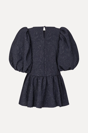Stine Goya Puff Sleeve Peplum Top Top Garden Relief