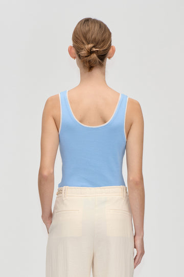 Stine Goya Rib Tank Top Top Bel Air Blue