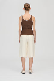 Stine Goya Rib Tank Top Top Chicory Coffee