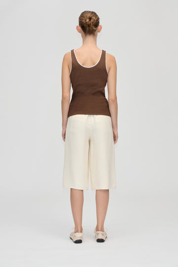 Stine Goya Rib Tank Top Top Chicory Coffee
