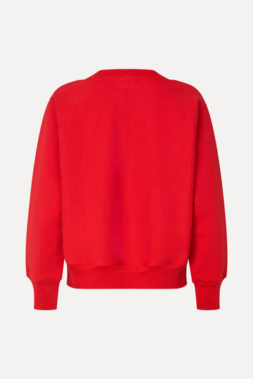 Stine Goya Side Panel Sweatshirt Top Fiery Red