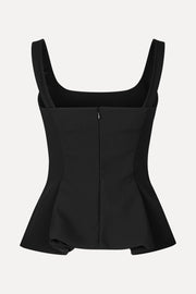Stine Goya Sleeveless Fitted Waist Top Top Black