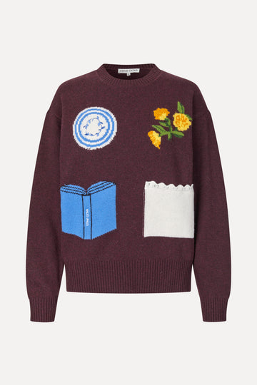 Stine Goya Storytelling Crewneck Sweater Knit Five Resolutions