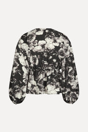 Stine Goya Toni Blouse Top Metalized Peonies