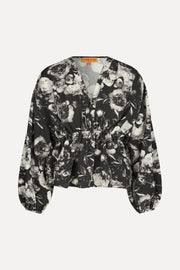 Stine Goya Toni Blouse Top Metalized Peonies