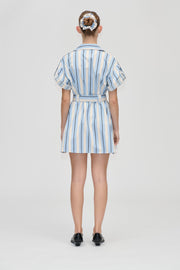 Stine Goya Workwear Short Dress Dress Lightwave Stripes