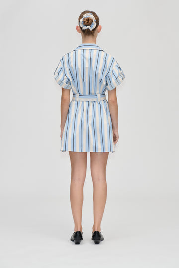 Stine Goya Workwear Short Dress Dress Lightwave Stripes