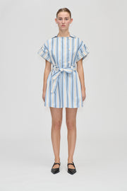 Stine Goya Workwear Short Dress Dress Lightwave Stripes