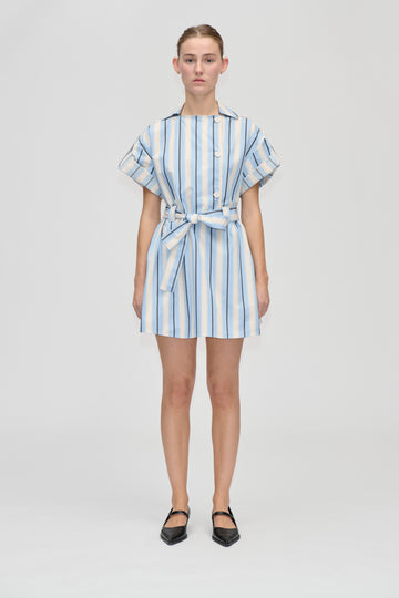 Stine Goya Workwear Short Dress Dress Lightwave Stripes